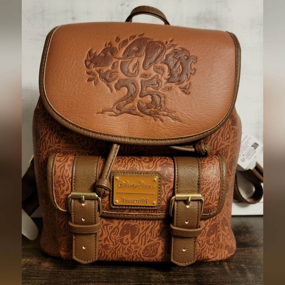 Disney Parks Animal Kingdom 25th Anniversary Loungefly Mini Backpack NWT
